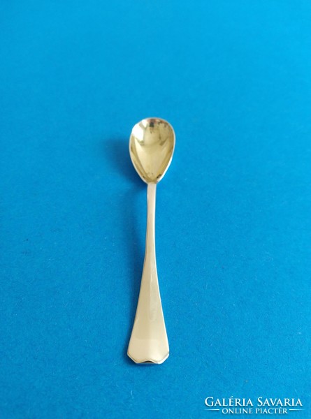 Silver soft-boiled egg eating spoon
