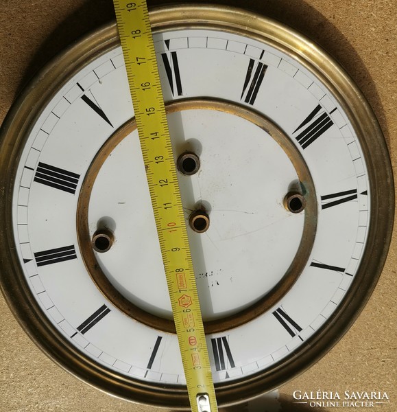 Wall clock porcelain/enamel dial for quarter strike mechanism. 8.