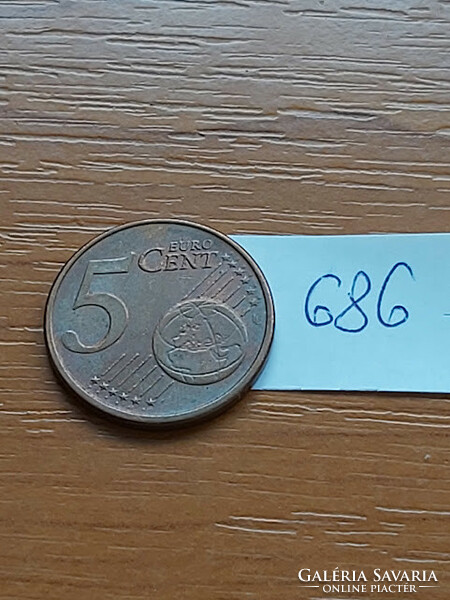 Germany 5 euro cent 2002 / d 686