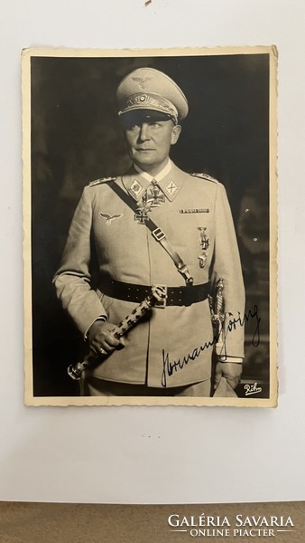 Harmadik birodalmi Marshall  , Hermann Göring  ,dedikalt képeslap eladó