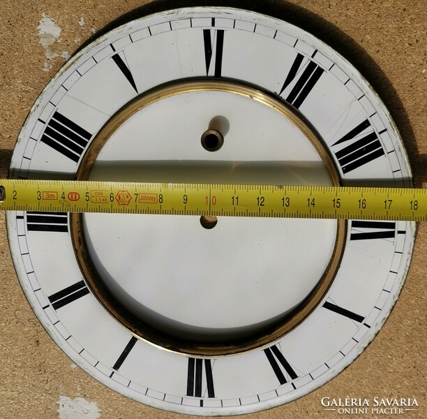 Wall clock porcelain / enamel dial for month structure 12.