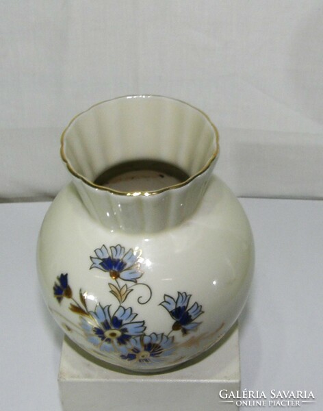 Zsolnay Búzavirág mintás váza 12,5 cm
