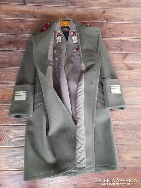 Katonai posztó kabát, zubbony és nadrág, 3 db egyben