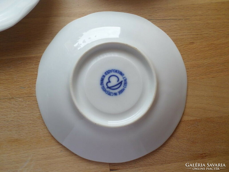 Older Czechoslovak porcelain coaster for cup replacement 14.5 cm
