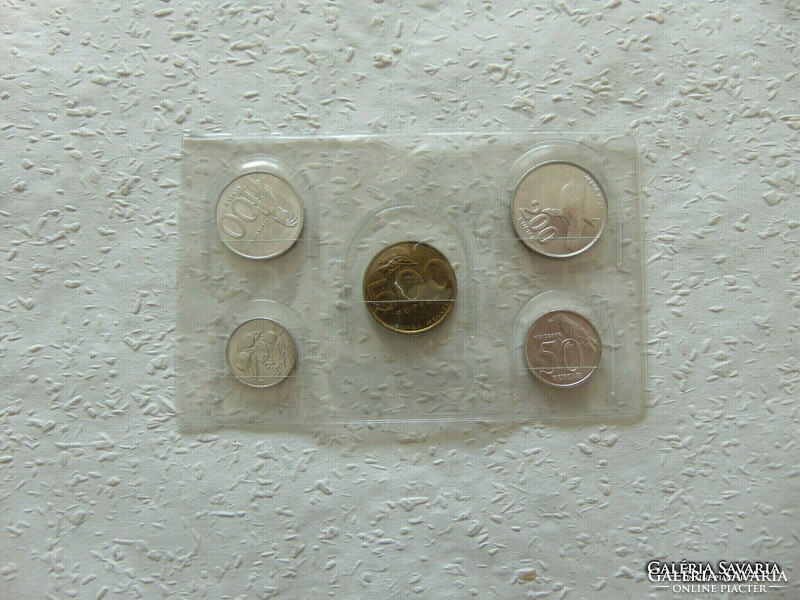 Indonézia 5 darab érme műanyag bliszterben
