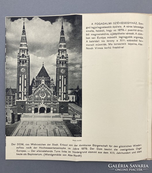 Come to Szeged on holiday - Szeged's photo tourism brochure from 1936
