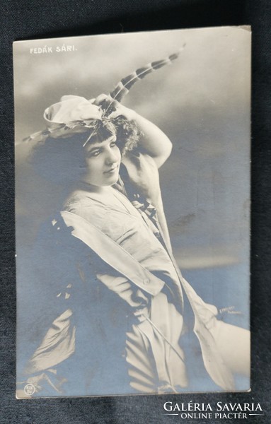 Approx. 1903 Fedák's sari dress the diva prima donna Prince Bob marked photo sheet image strelinsky photo