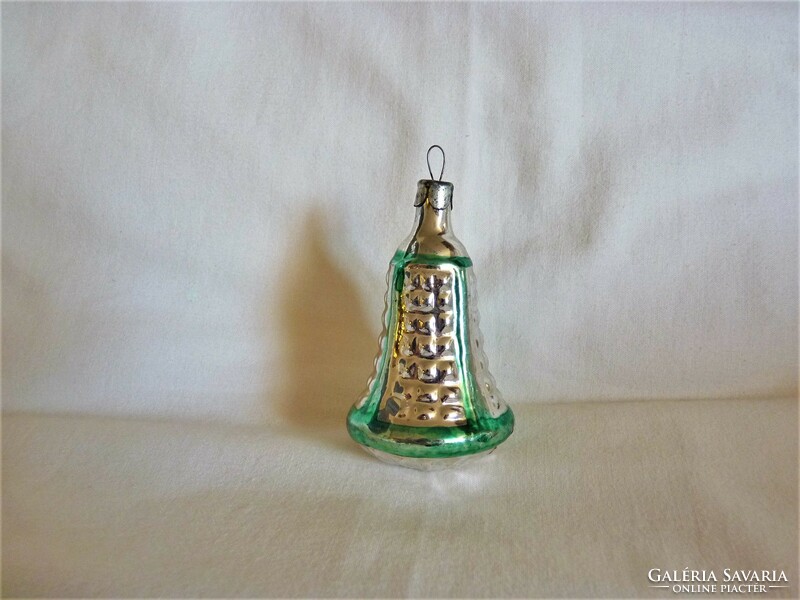 Old glass Christmas tree decoration - bell!
