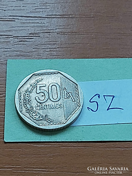 Peru 50 centimeter 2006 copper-nickel, lima no