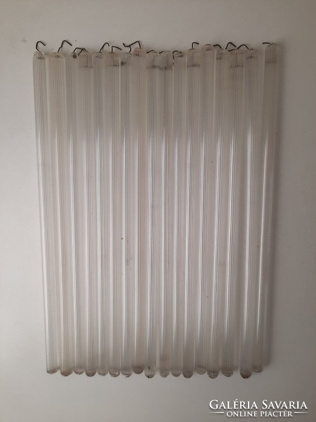 17 ribbed glass rods for chandeliers