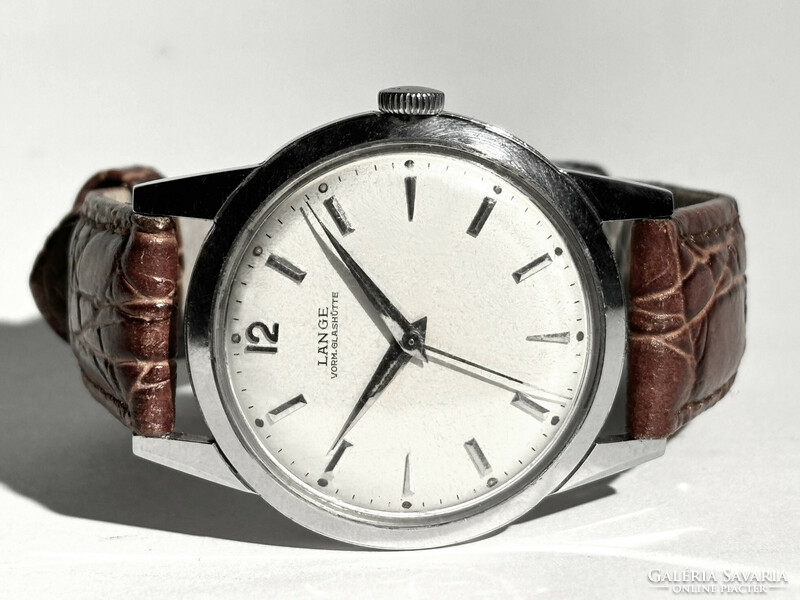 Very nice lange glashütte premium full steel screw serviced watch! 35.5 Mm k.N. (Doxa, omega