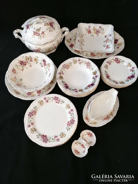 Zsolnay butterfly dinner set for 6 people. Beautiful!