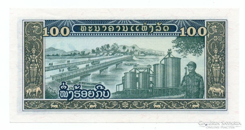 100   Kip      Laosz