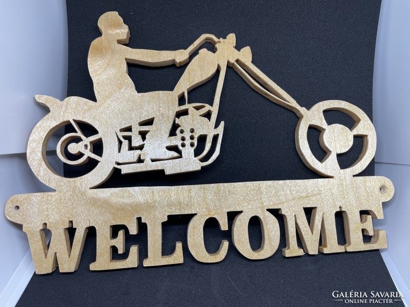 Chopper welcome sign