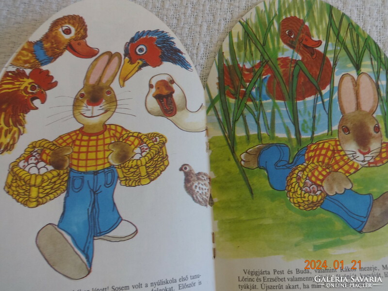 Two bunny storybooks (one can be colored) together: bunny sitting in the grass + who will be the Easter bunny?