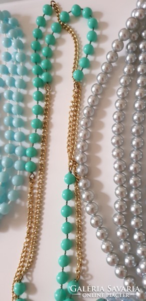 Old pearl necklace + bracelet