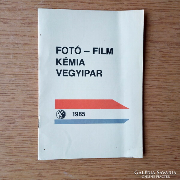 Fotó - film kémia vegyipar - Műszaki Könyvkiadó 1985