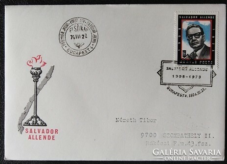 FF2949 / 1974 Salvador Allende bélyeg FDC-n futott