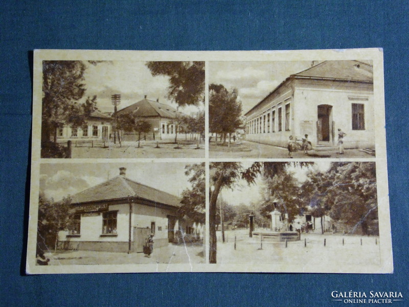 Postcard, tapioca, mosaic details, cooperative shop, park, monument, street