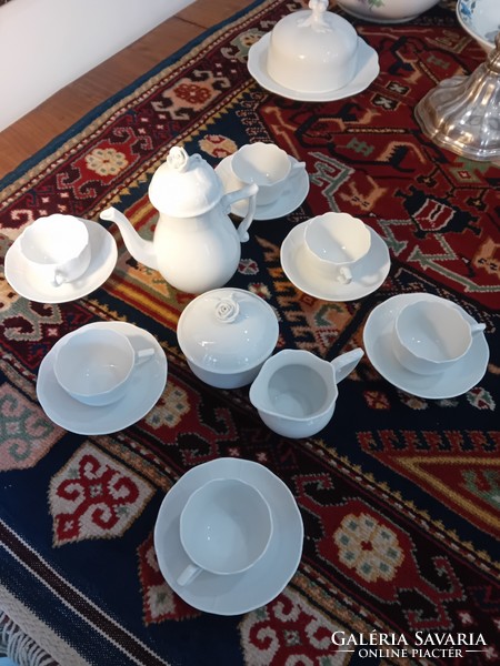 Herend white coffee set