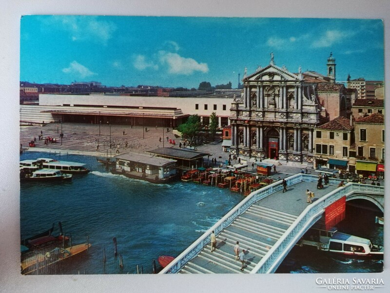 Post clean postcard - Venice railway station