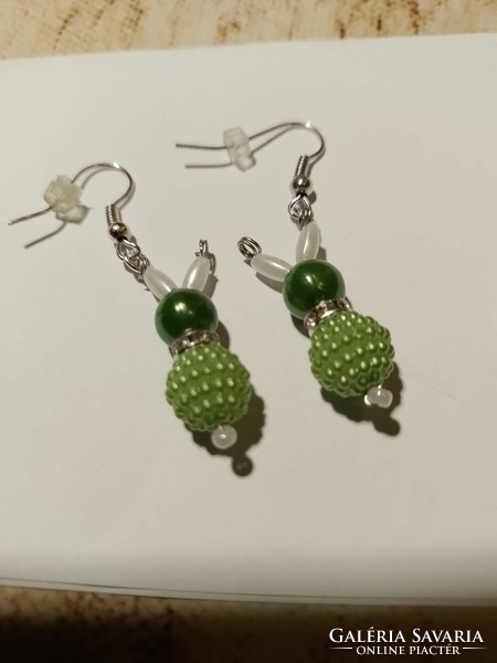 Bunny earrings, green