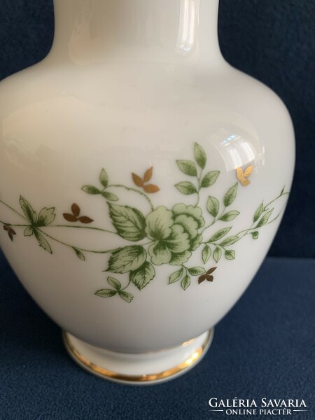 Hollóházi porcelán Erika kisméretű váza hibátlan - 15 cm