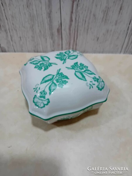 Zsolnay porcelain bonbonier with a rare pattern