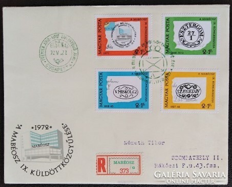 FF277-80  / 1972 Bélyegnap bélyegsor FDC-n futott