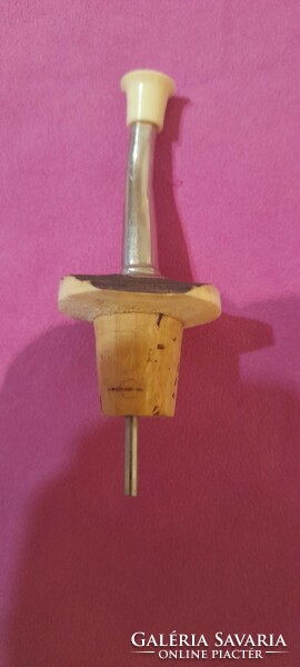 Cork stopper spout - with spout - müa. Imitation antler rim 10cm