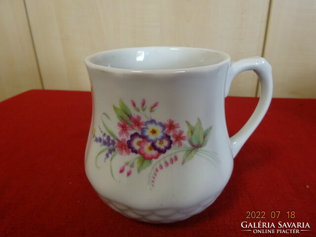 Drasche porcelain mug, height 10 cm. He has! Jokai.