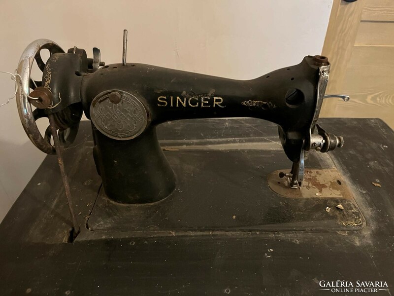 Singer sewing machine and stand