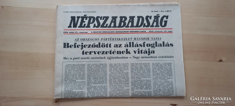 1988 . május 22,Népszabadság SZÜLETÉSNAPRA IS