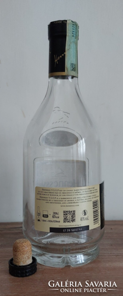 Eredeti francia  Hennessy VSOP Privilège Cognac konyakos üveg palack - parafa dugóval, 25 cm magas
