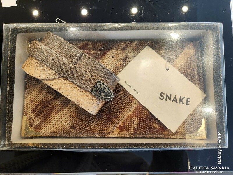 Original snakeskin bag with belt