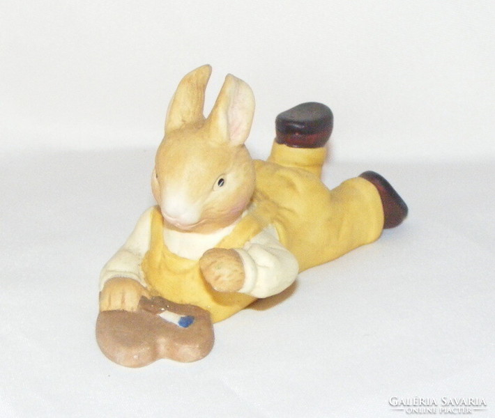 Porcelain bunny figure Easter decoration