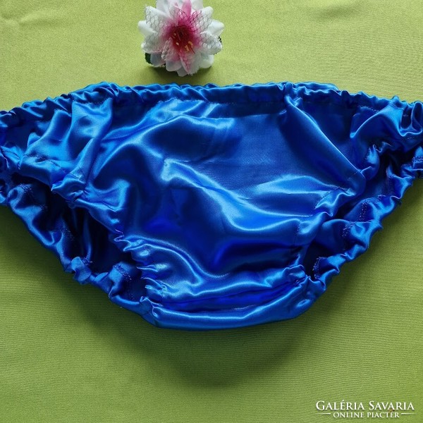 Fen56.11 - Swallow-type men's satin panties, underpants +xl-4xl - royal blue