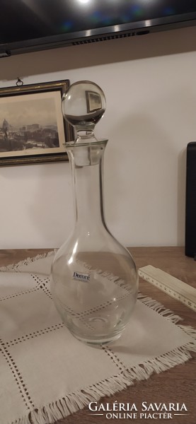 Retró pohár készlet dobozában   kristály pohár + üvegpalack