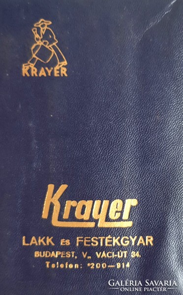 Krayer Email és társa 1948 Festék,Kence és Lakkgyár Budapest - Újpest