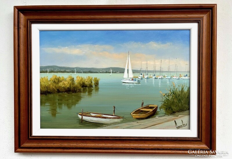 Special offer lute pearl sailboats on the Balaton 20x30