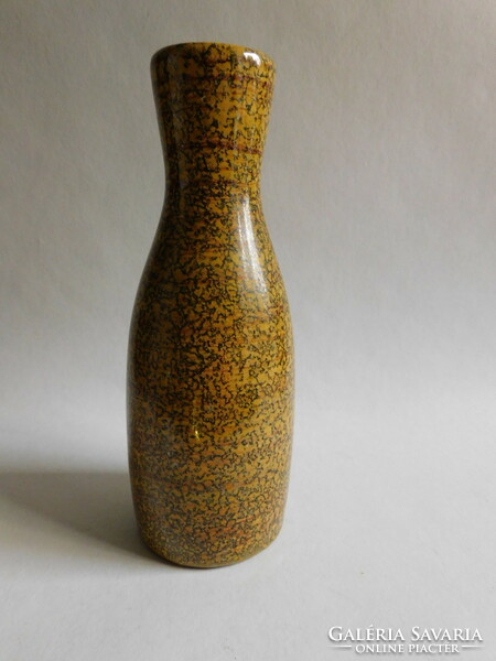 Industrial artist ceramic vase - mid century 21.5 Cm - Kerezsi pearl