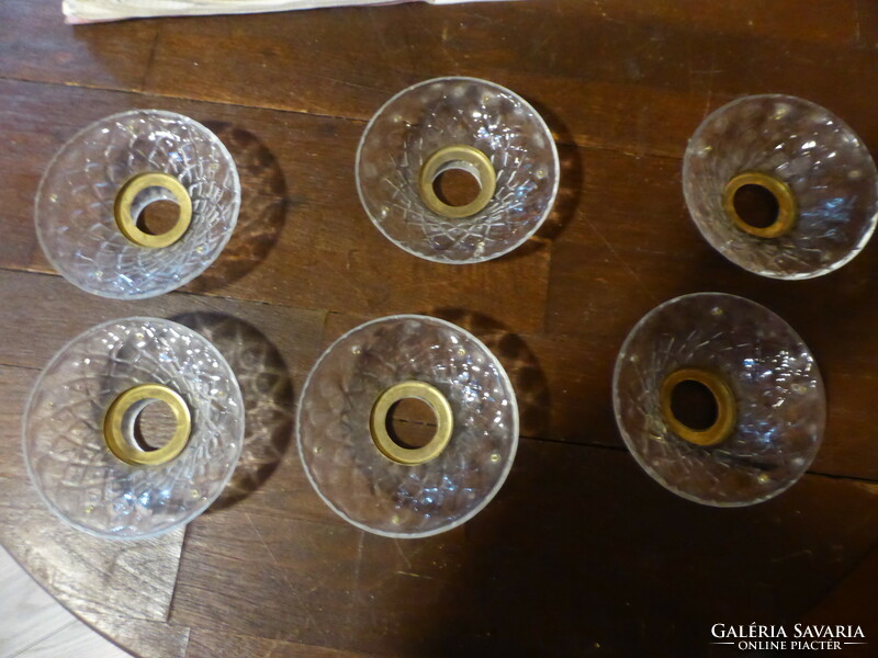 Crystal chandelier parts: 6 plates