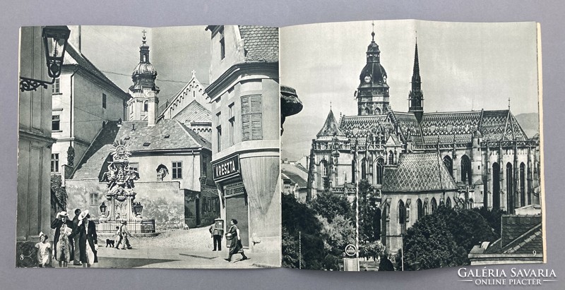 Tourism publication promoting Hungary, advertising brochure with graphics by György Konecsni, 1939