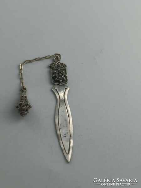 Silver antique bookmark