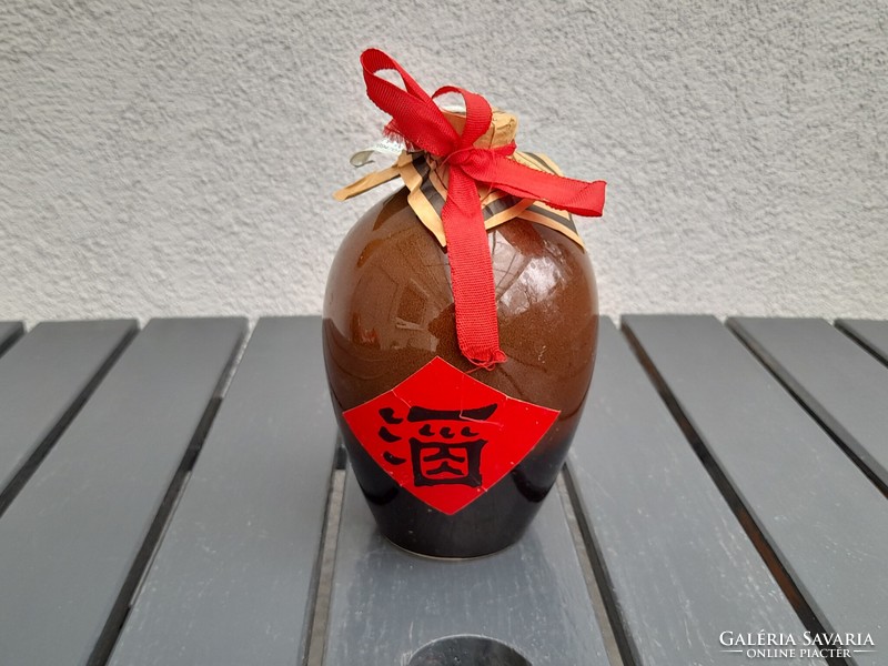 Japanese ceramic brandy jug