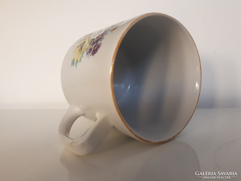 Old flawless Zsolnay porcelain mug