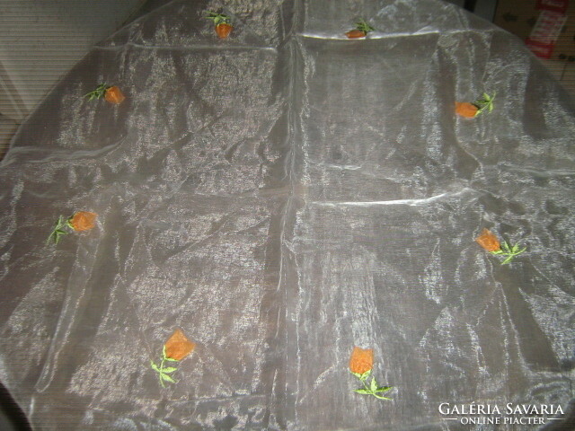 Beautiful tulip organza tablecloth
