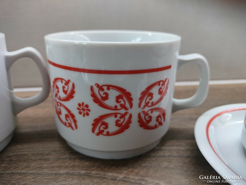 Zsolnay stylized decorative mugs and coffee sets