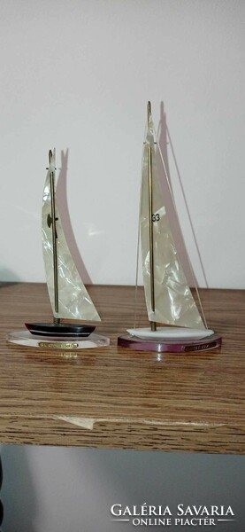 Plexiglas sailboats