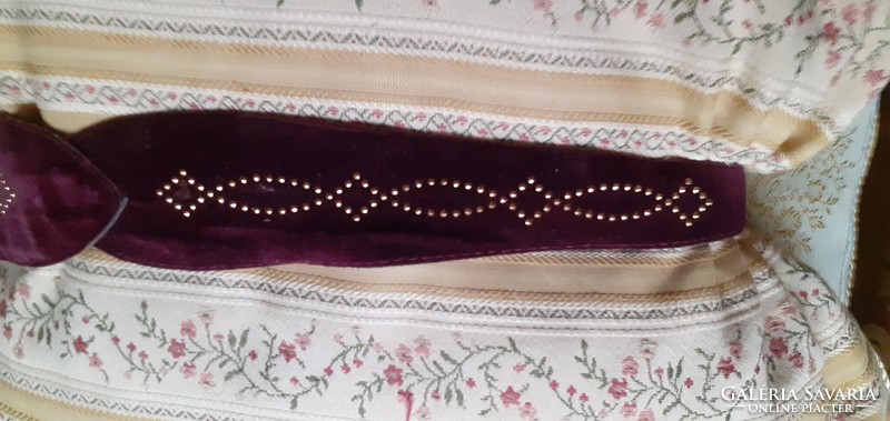 Purple burgundy retro women's belt. . 1..